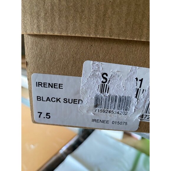 Steve Madden Womens Irenee Two Piece Block Heel Sandals Black Size 7.5 NIB - Picture 4 of 4